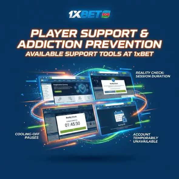 Player support and prevention of gambling addiction
