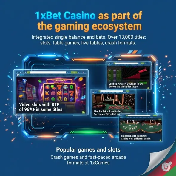 1xBet Casino as part of the gaming ecosystem